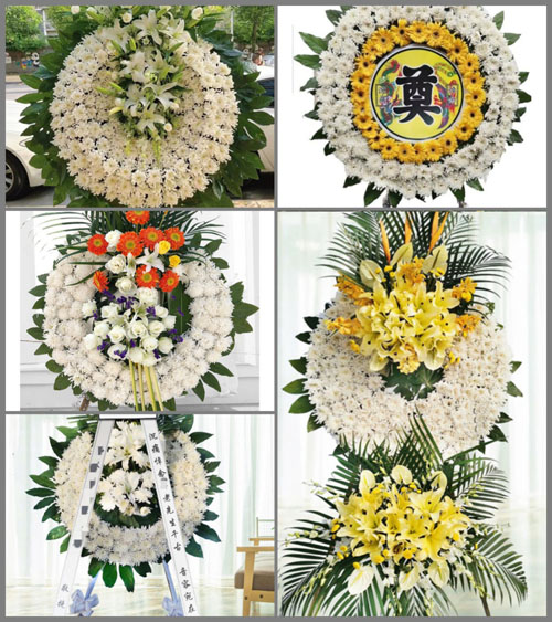 安徽黄山市休宁县商山镇金竹村花圈速递